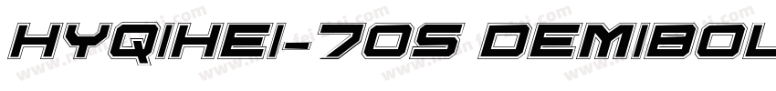 HYQiHei-70S DemiBold字体转换